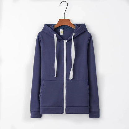 Women's Hooded Zipper Sweater Coat