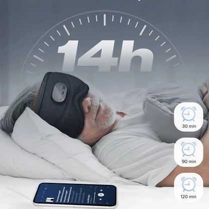 3D Bluetooth Sleeping Mask with Built-In Headphones & Blackout Design