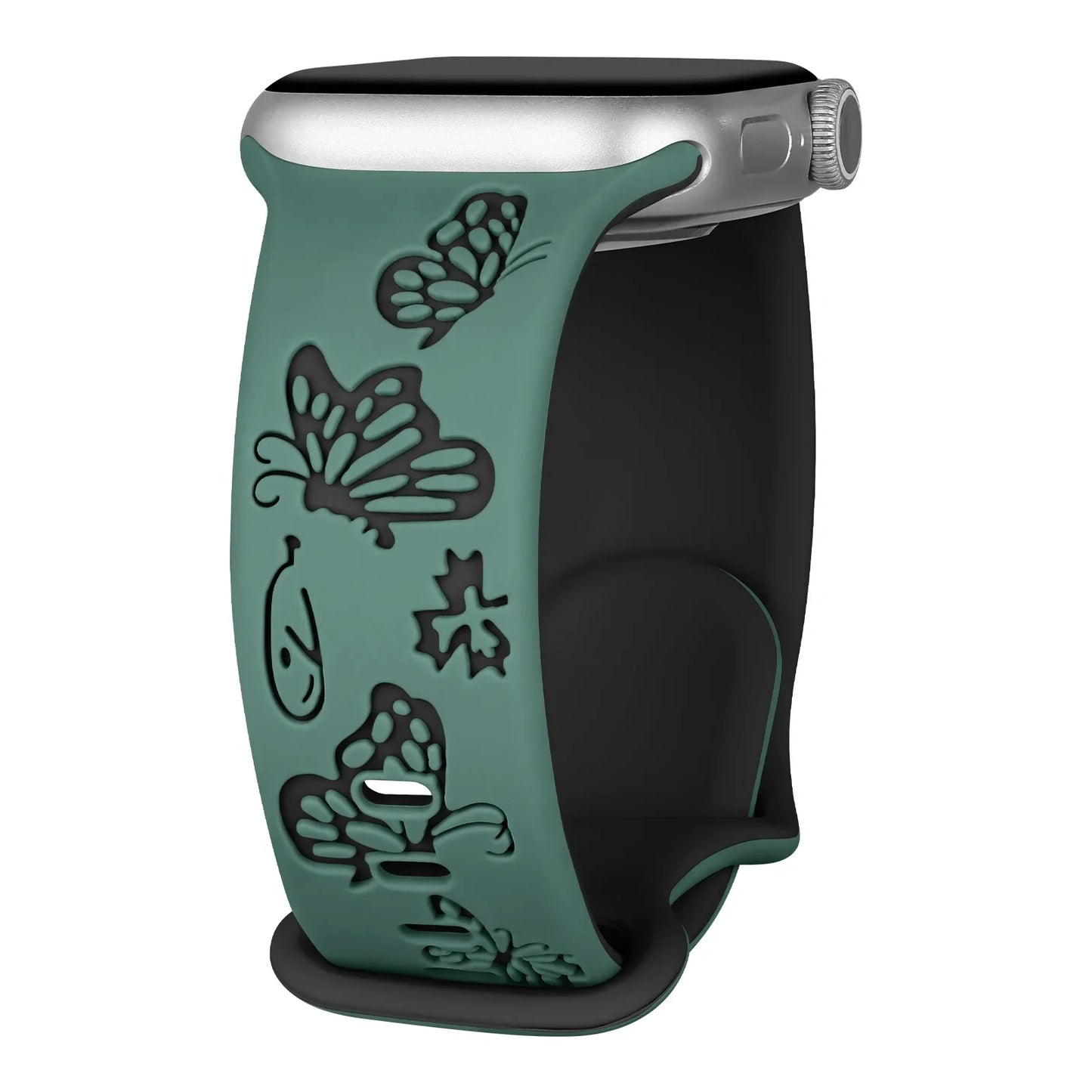 Apple Watch Engraved Silicone Strap - Comfortable Waterproof Band