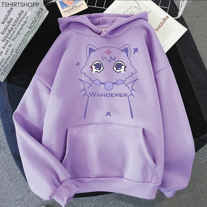 Genshin Impact Scaramouche Cat Hoodie