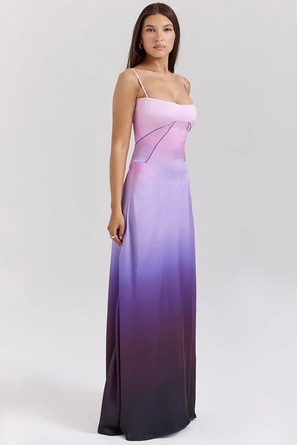 Women's new sexy slip dress slim backless dress long evening dress for women