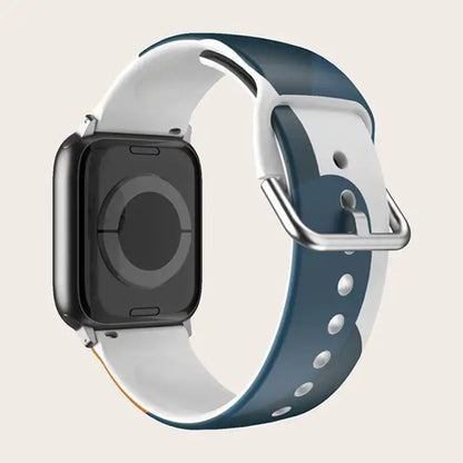 Apple Watch Silicone Strap - Colorful Floral Pattern Band