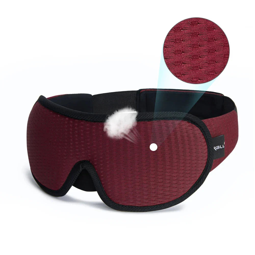 3D Sleeping Mask – Soft Padded Eye Shade with Light Blockout
