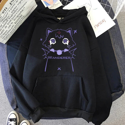 Genshin Impact Scaramouche Cat Hoodie
