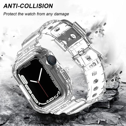 Apple Watch Soft Silicone Strap - Transparent Comfortable Fit