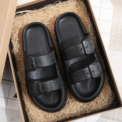 Comwarm New Women's Platform Slippers Outdoor Women's Sandals With Adjustable Buckle Summer Eva Soft Light Women Beach Slippers 2026