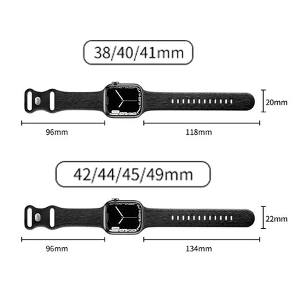 Apple Watch Silicone Band - Floral Engraved - Stylish Design