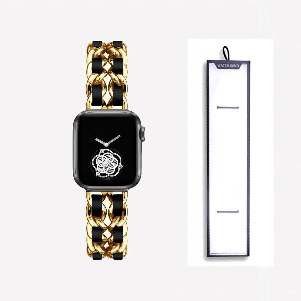 Apple Watch Stainless Steel Strap - Luxury Chain Design