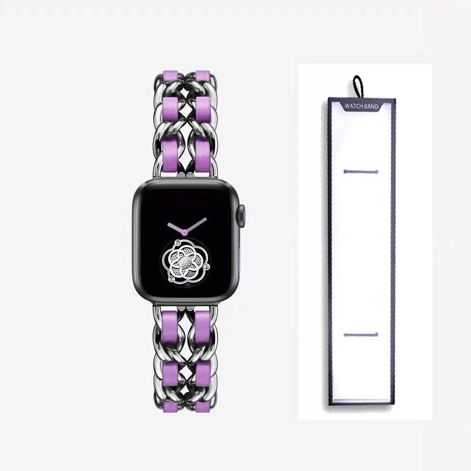 Apple Watch Stainless Steel Strap - Luxury Chain Design