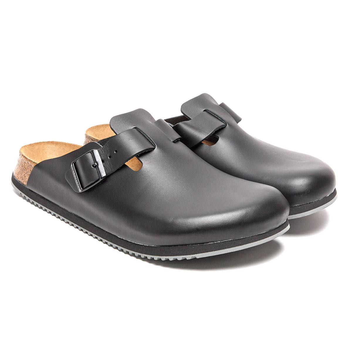 Birkenstock Boston Super Grip Leather Clogs