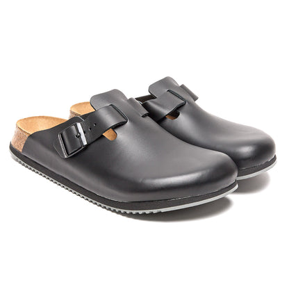 Birkenstock Boston Super Grip Leather Clogs