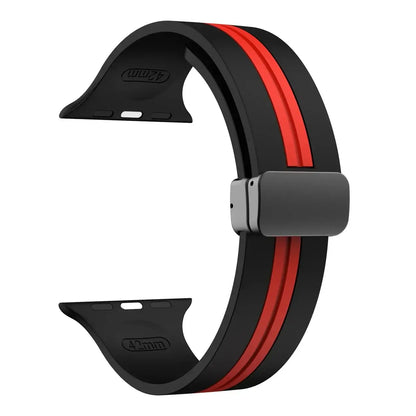 Apple Watch Silicone Strap - Durable Magnetic Closure Design