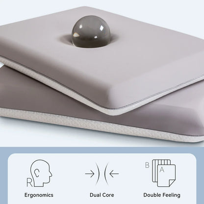 Dual-Sided Memory Foam Ergonomic Pillow for Neck Support