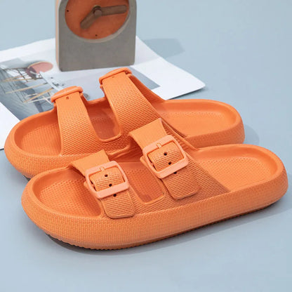 Comwarm New Women's Platform Slippers Outdoor Women's Sandals With Adjustable Buckle Summer Eva Soft Light Women Beach Slippers 2026