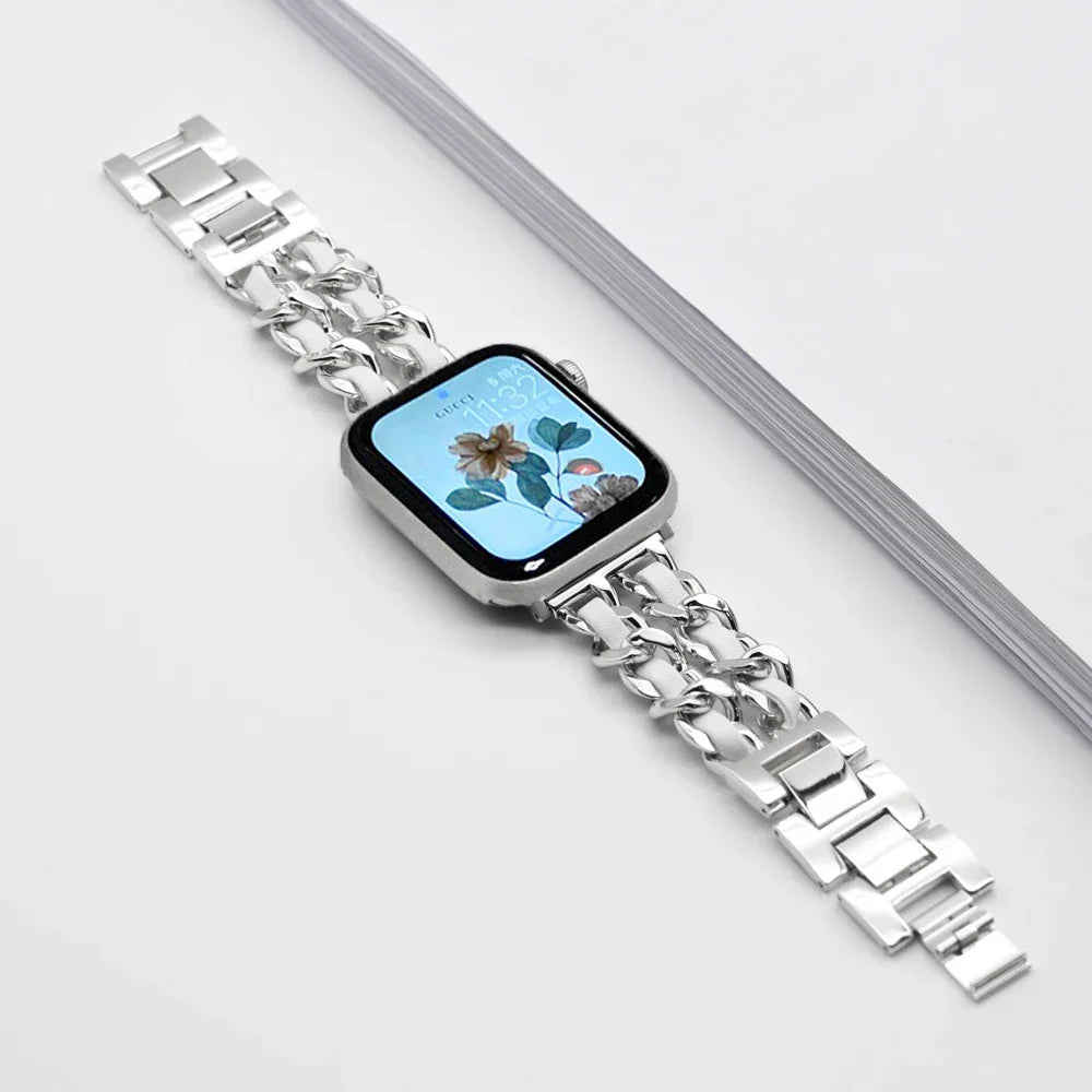 Apple Watch Stainless Steel Strap - Luxury Chain Design