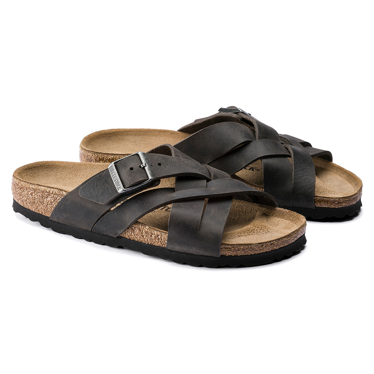 Birkenstock Men's Lugano Oiled Leather Sandals