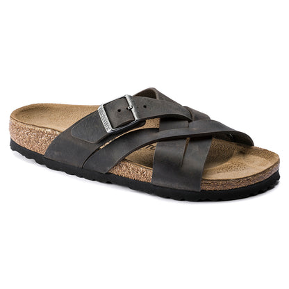 Birkenstock Men's Lugano Oiled Leather Sandals