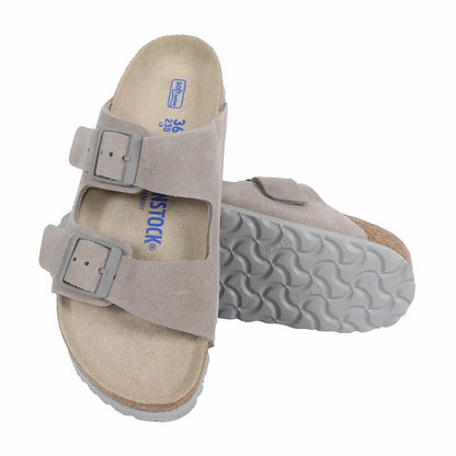 Birkenstock Arizona Soft Footbed Suede Leather Sandals