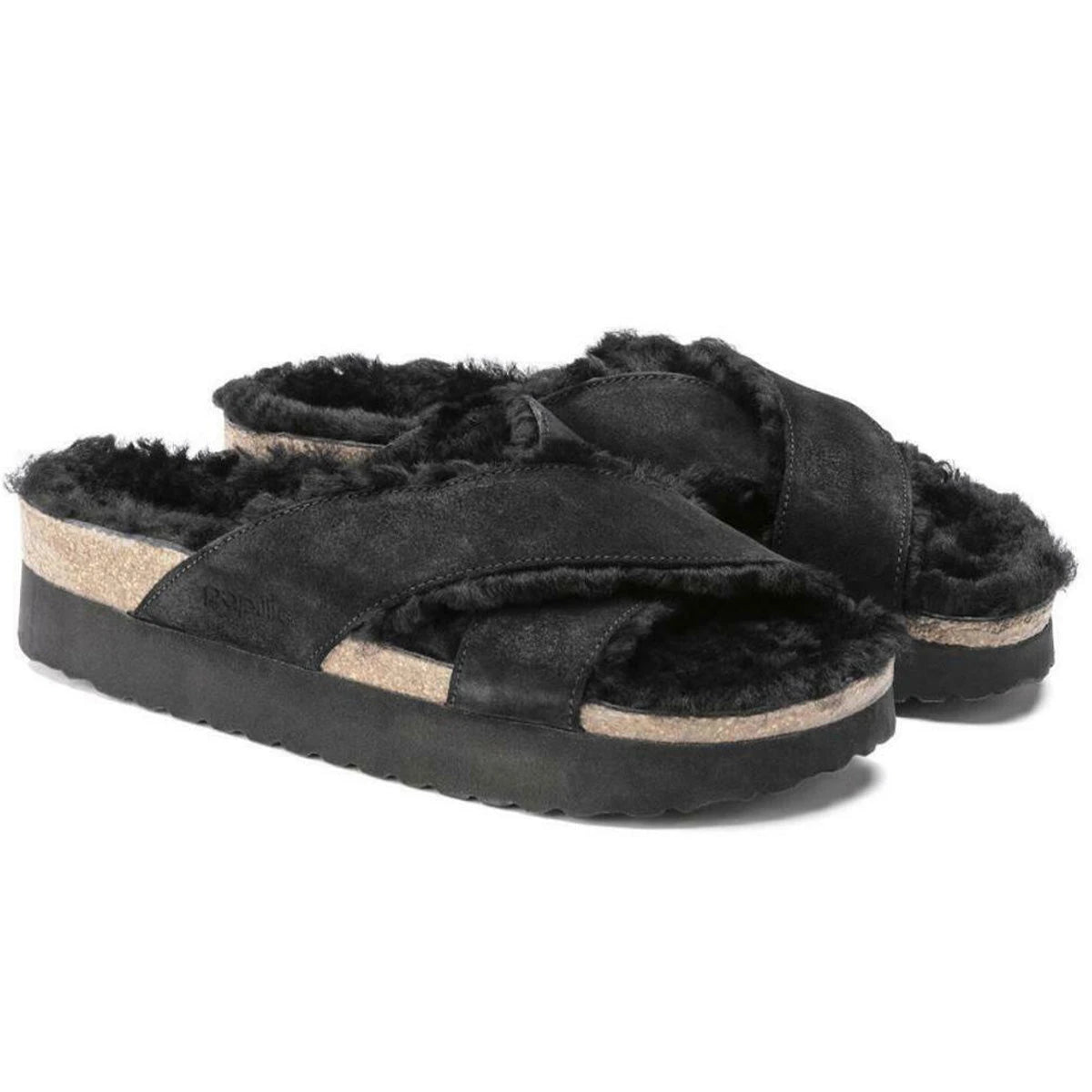 Birkenstock Daytona Suede Leather Black Sandals