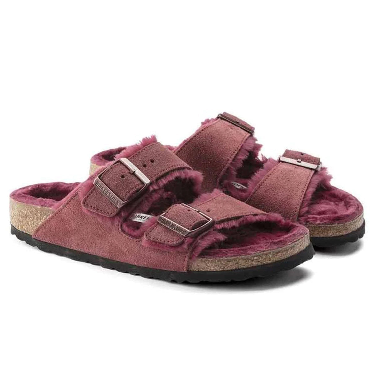 Birkenstock Women's Arizona Shearling Suede/Shearling Sandals