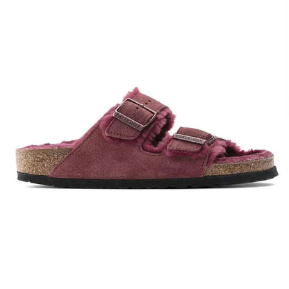 Birkenstock Women's Arizona Shearling Suede/Shearling Sandals