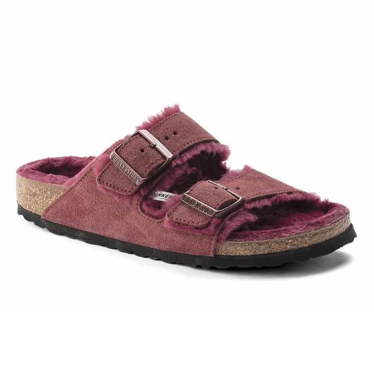 Birkenstock Women's Arizona Shearling Suede/Shearling Sandals