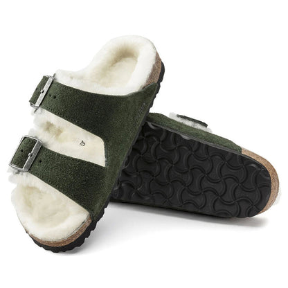 Birkenstock Women's Arizona Shearling Suede/Shearling Sandals