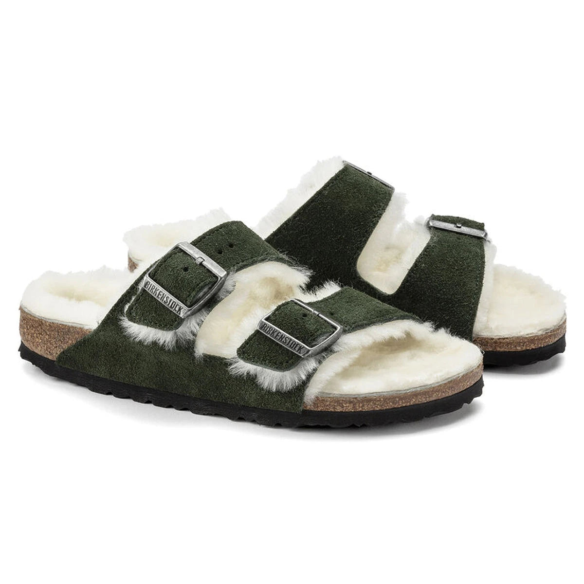 Birkenstock Women's Arizona Shearling Suede/Shearling Sandals