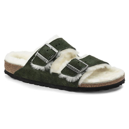 Birkenstock Women's Arizona Shearling Suede/Shearling Sandals
