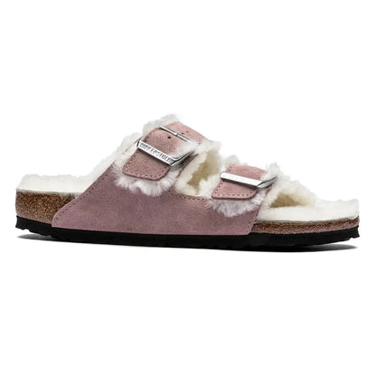Birkenstock Women's Arizona Shearling Suede/Shearling Sandals