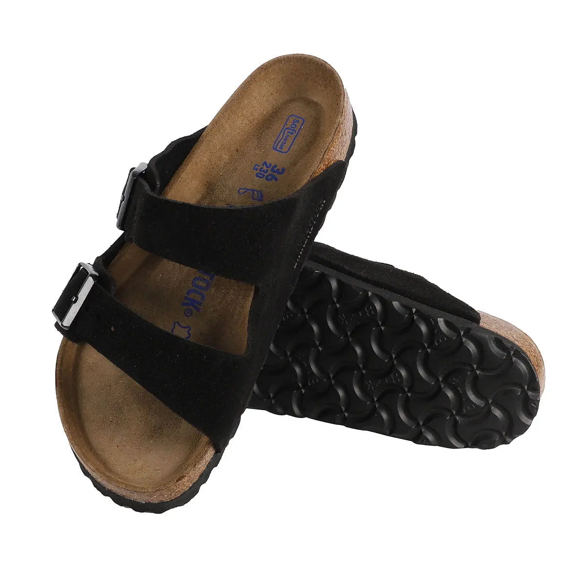 Birkenstock Arizona Soft Footbed Suede Leather Sandals