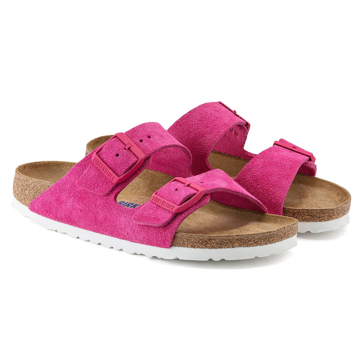 Birkenstock Arizona Soft Footbed Leather Suede Sandals