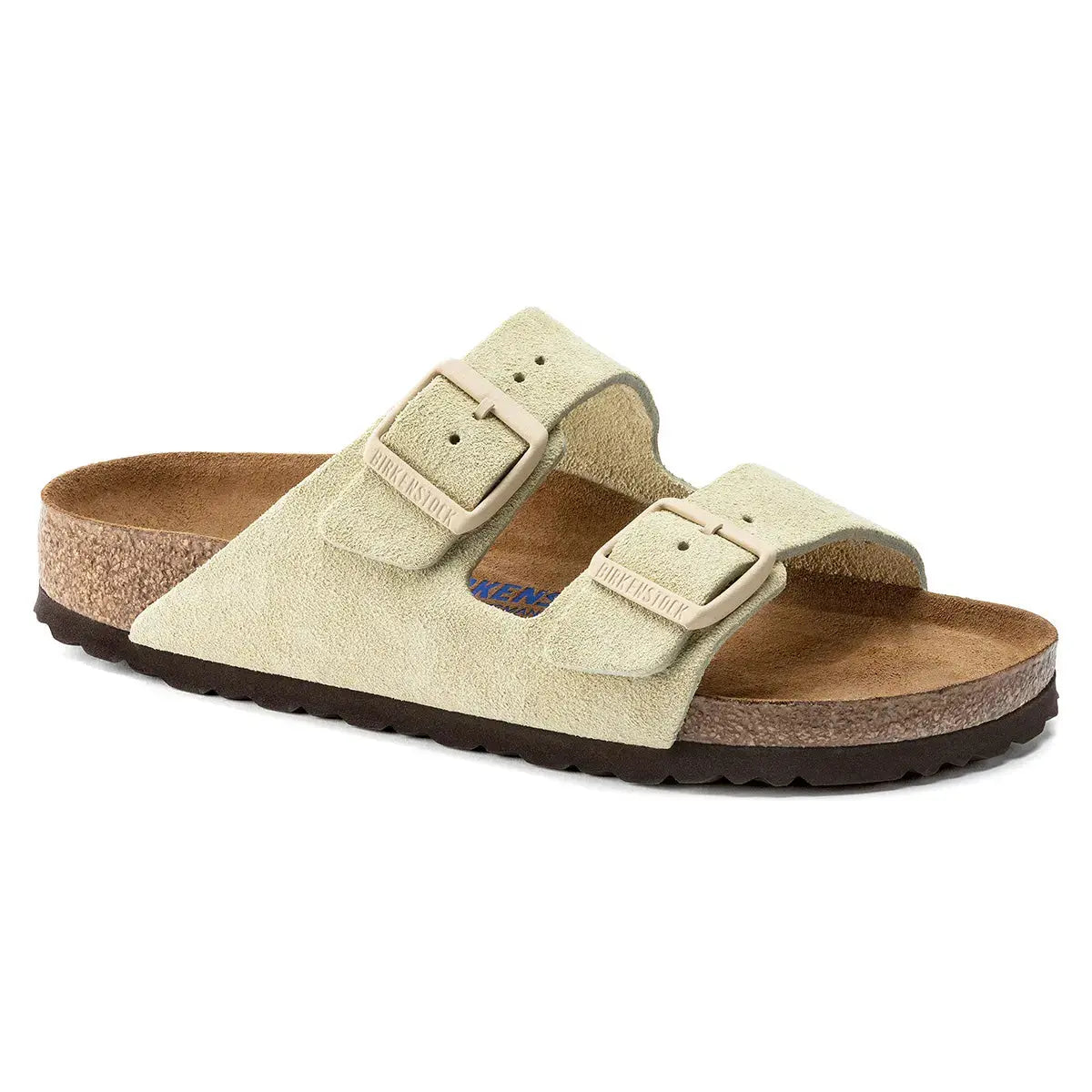 Birkenstock Arizona Soft Footbed Leather Suede Sandals