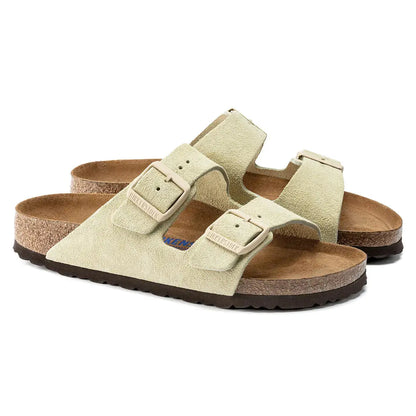 Birkenstock Arizona Soft Footbed Leather Suede Sandals