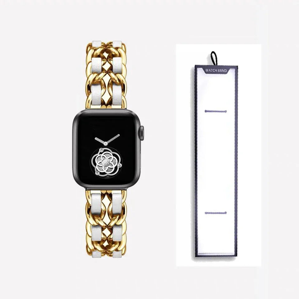 Apple Watch Stainless Steel Strap - Luxury Chain Design