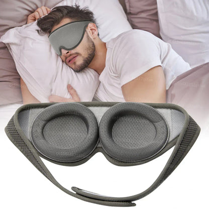 3D Eye Sleep Mask - 100% Blackout Adjustable Eye Cover