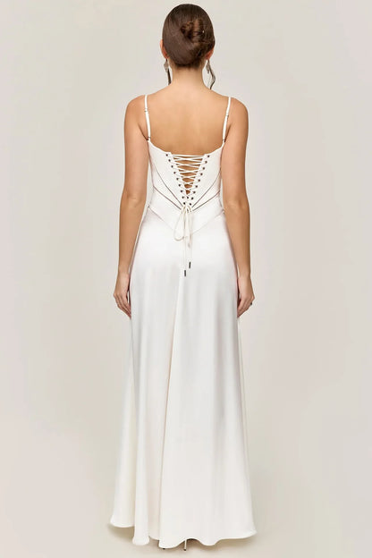 Women's new sexy slip dress slim backless dress long evening dress for women