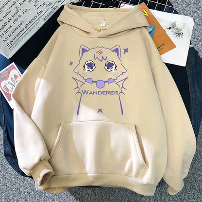 Genshin Impact Scaramouche Cat Hoodie
