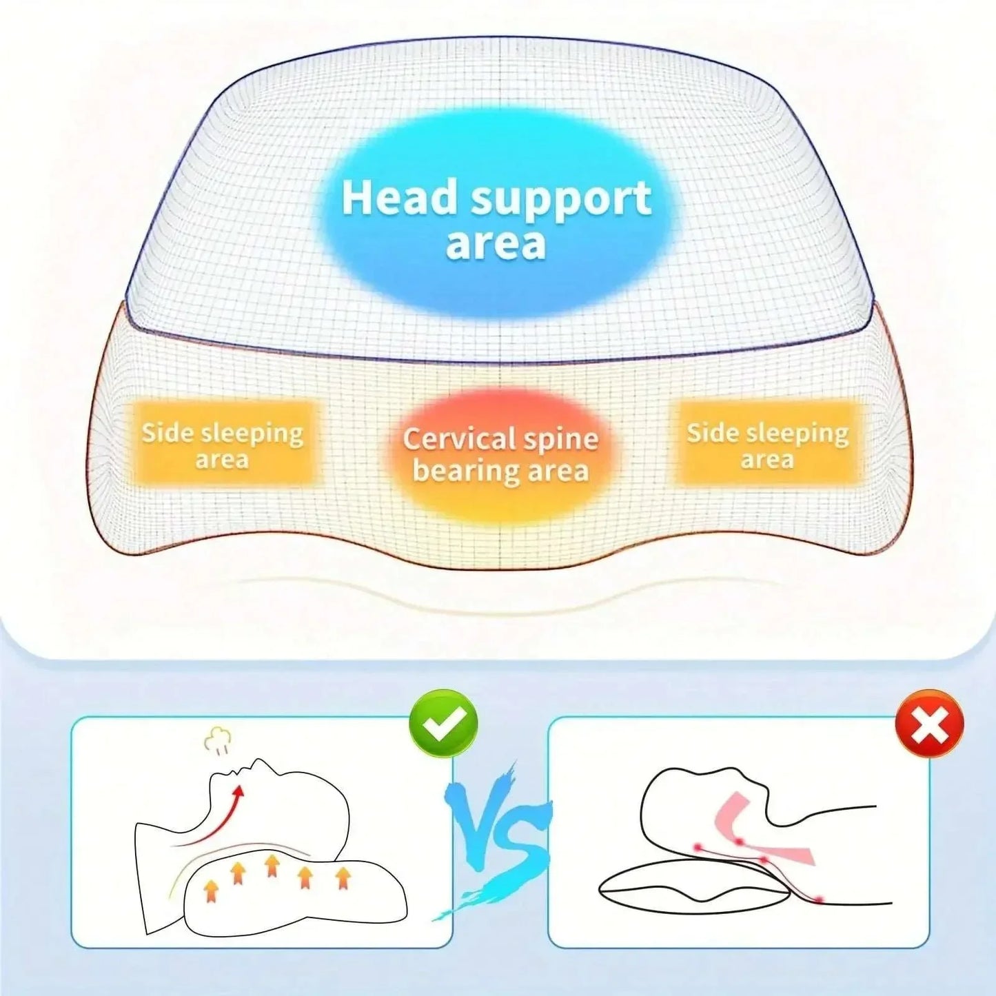 Adjustable Memory Foam Neck Pillow