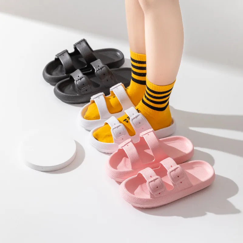 Comwarm New Women's Platform Slippers Outdoor Women's Sandals With Adjustable Buckle Summer Eva Soft Light Women Beach Slippers 2026