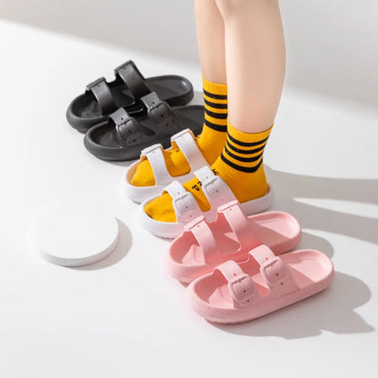 Comwarm New Women's Platform Slippers Outdoor Women's Sandals With Adjustable Buckle Summer Eva Soft Light Women Beach Slippers 2026