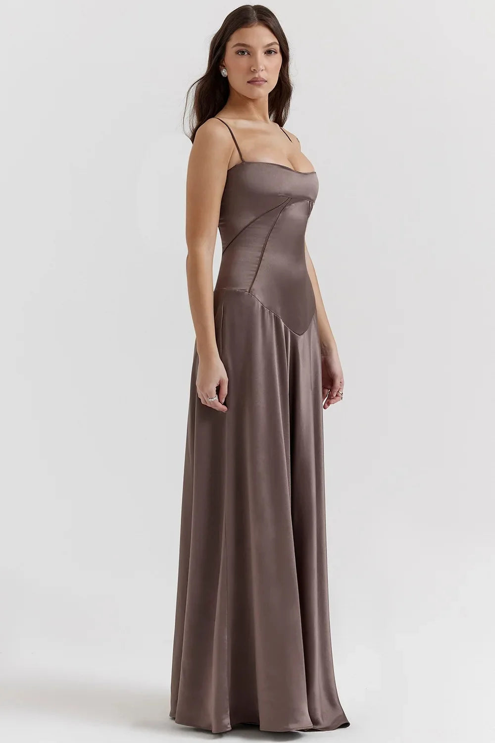 Women's new sexy slip dress slim backless dress long evening dress for women