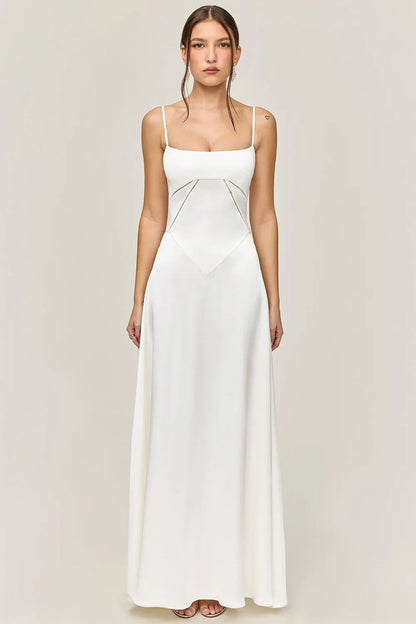 Women's new sexy slip dress slim backless dress long evening dress for women