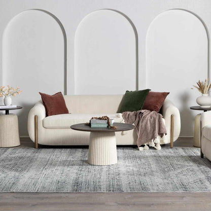 Barny Gray Blue Washable Rug - Clearance