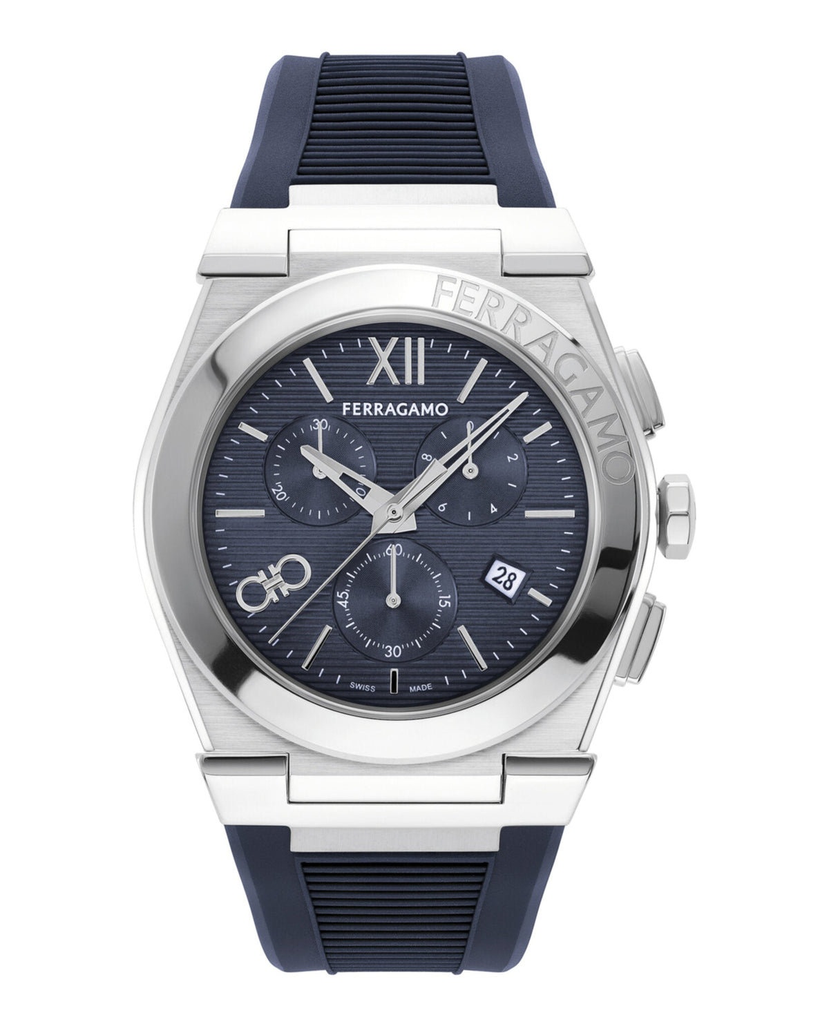 Ferragamo Vega Chrono Silicone Watch