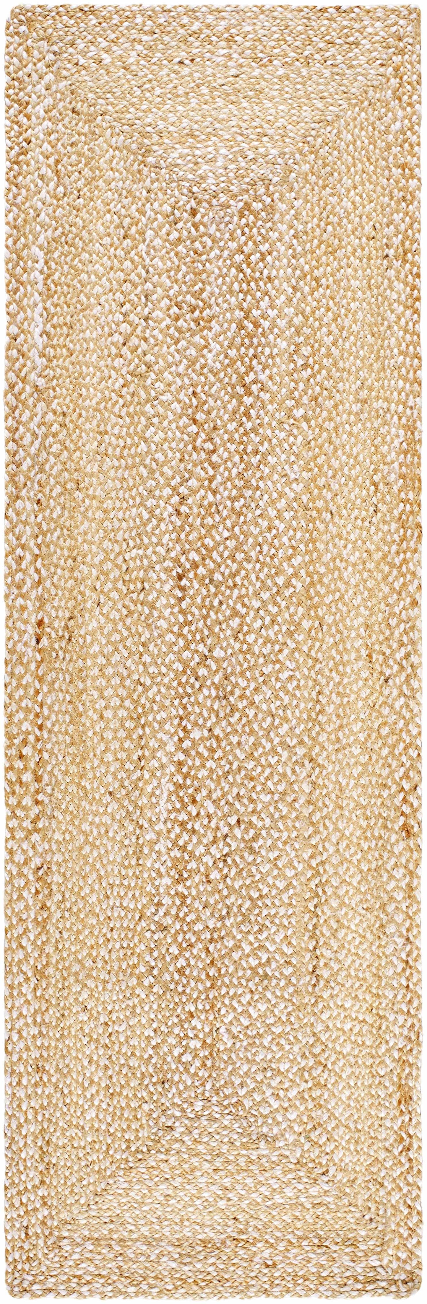 Elkie Beige Jute Area Rug - Clearance