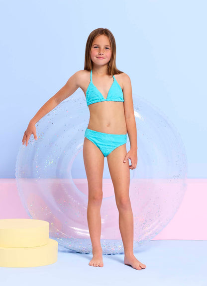 Terry Triangle Bikini Set