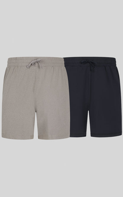 90 Degree by Reflex Boys 2 PK Heathered Short and Lux Short