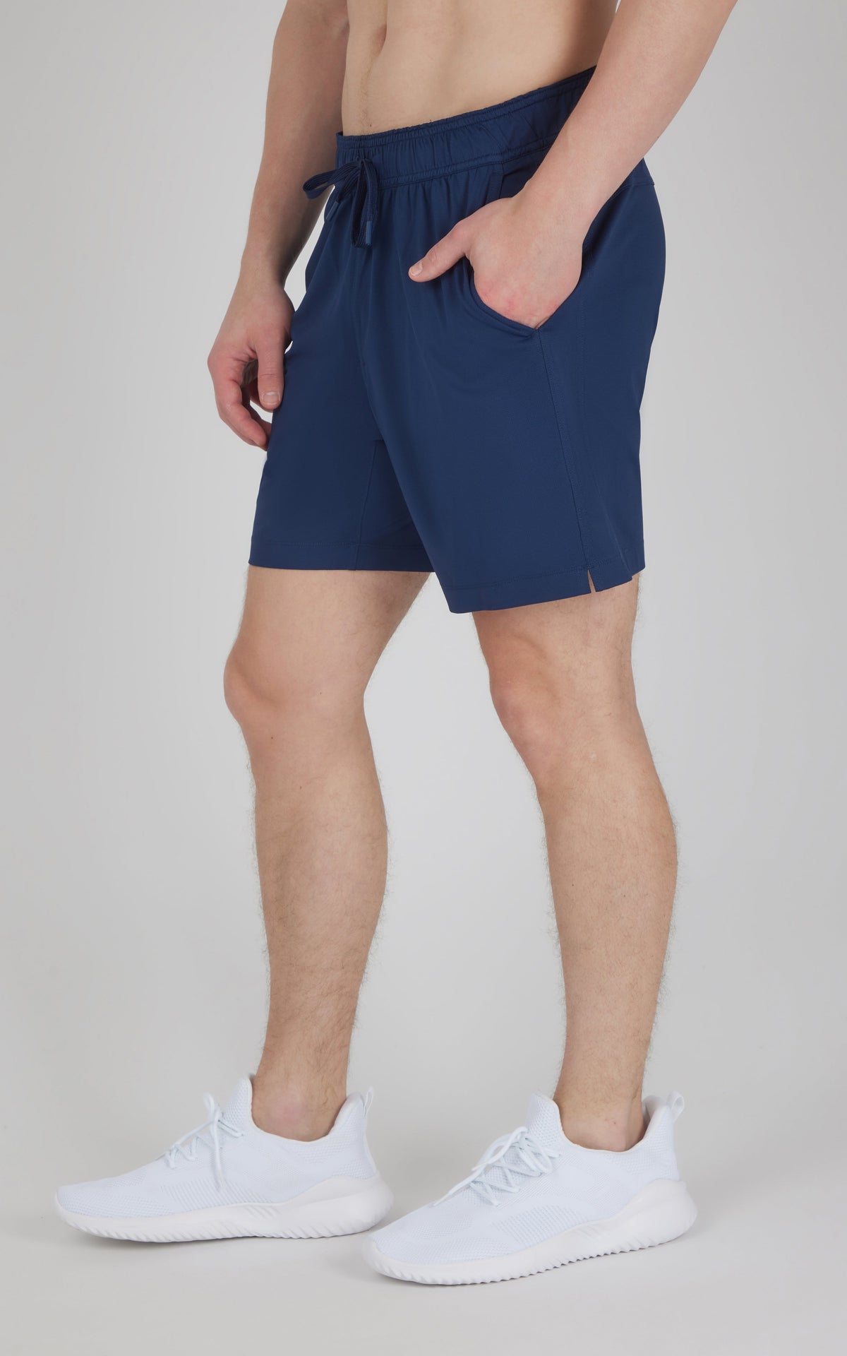 90 Degree by Reflex Men's Knit Stretch Pique Power 7" Shorts