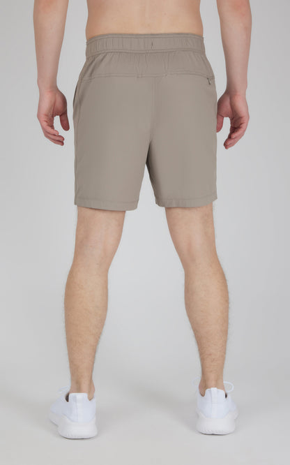 90 Degree by Reflex Men's Knit Stretch Pique Power 7" Shorts